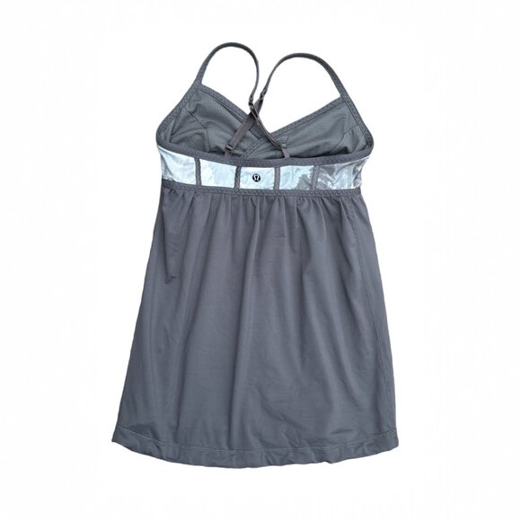LULULEMON REHEARSAL TANK IN GRAY/WHITE COAL TINTED CANVAS SUPER SIZE 4 - Picture 8 of 8